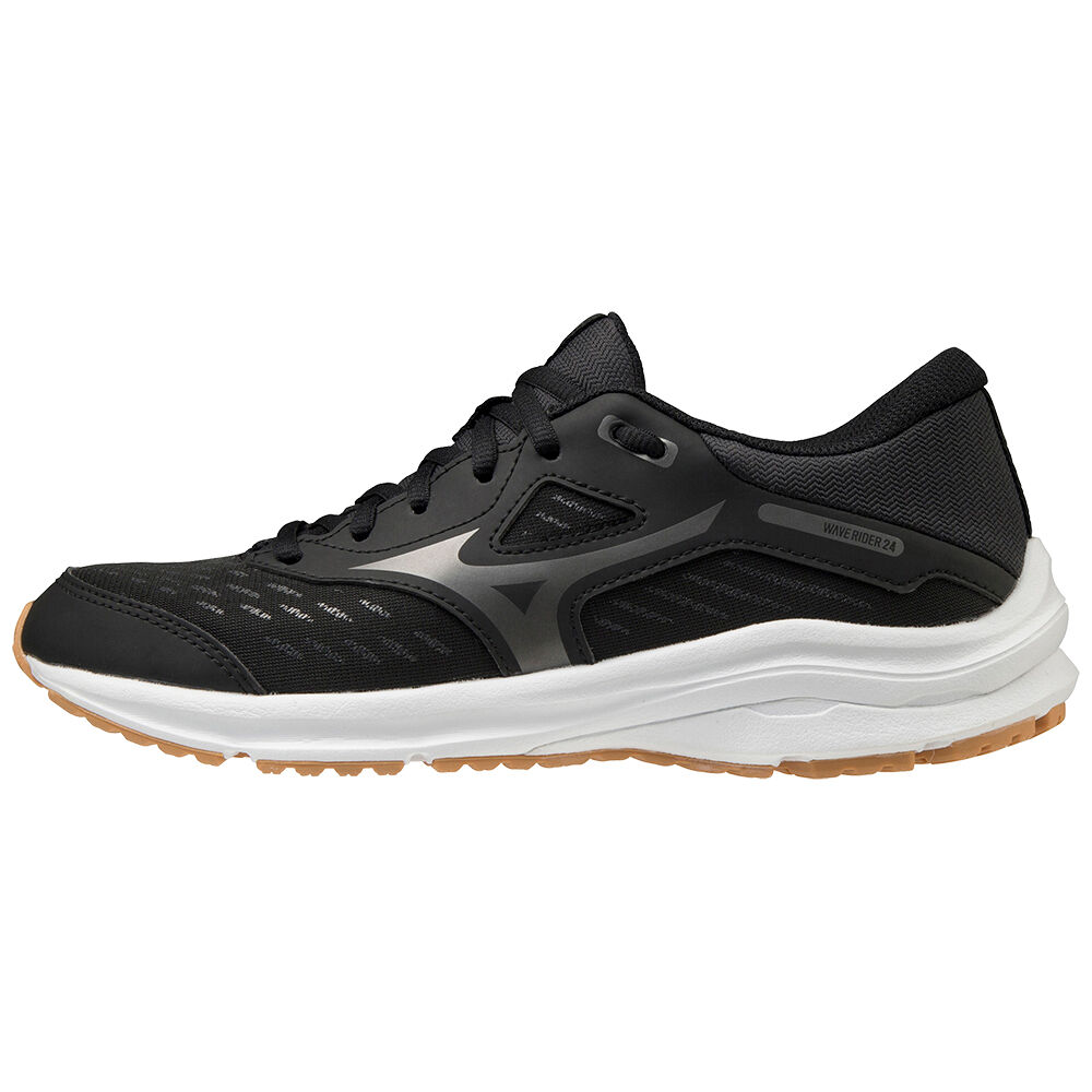 Tenis Para Correr Mizuno Wave Rider 24 Para Hombre Negros/Grises 2308197-LG